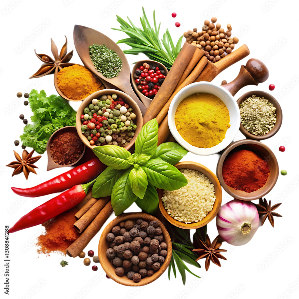 Spices, Herbs & Seasonings Stock Photo | Adobe Stock
