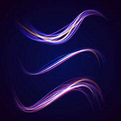Fototapete - Concept of leading in business, Hi tech products, warp speed wormhole science vector design. The energy flow tunnel. Shine round frame with light circles light effect.