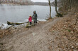 © 4Max - Mother and a child girl hiking in the forest