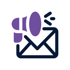 email marketing dual tone icon. sleek and modern vector icon for websites, mobile apps, marketing ma