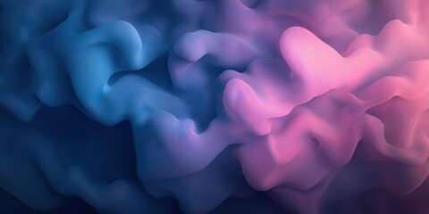 Wall Mural - A blue and pink swirl of a cloud