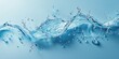 © Watcharaphon - A flowing wave of clear water, highlighted by droplets and soft reflections, creating a serene and refreshing visual effect.