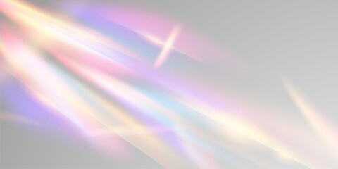 Wall Mural - light effect and zigzag ribbon falling from above on a beam of light, tinsel vector