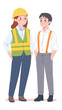 © Ondrej - Two people wearing construction safety
