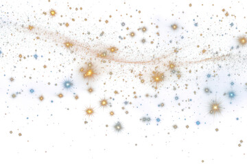 Wall Mural - png starry night sky illustration