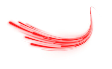 Wall Mural - vibrant red stream of light creating a futuristic and modern design