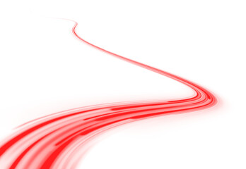 Wall Mural - vibrant red stream of light creating a futuristic and modern design