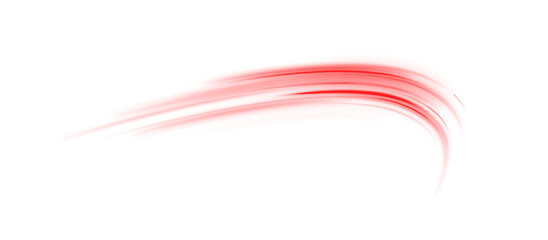 Wall Mural - minimalist red light trail moving with grace and delicate motion