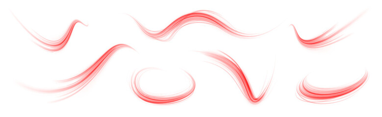 Wall Mural - curved red energy flow, symbolizing elegance and dynamic acceleration