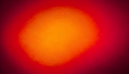 Wall Mural - orange spot featuring vignette effect on red background
