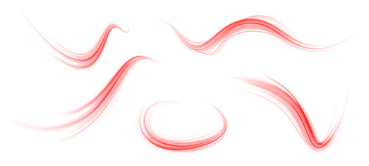 Wall Mural - bright and soft red stream of light blending into a white background