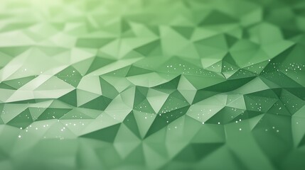 Wall Mural - a green background with a lot of triangles