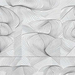Abstract shapes.Patterns from lines.White wallpaper. Vector graphics for design, textile, decoration, cover, wallpaper, web background, wrapping paper, fabric, packaging. Repeating pattern.