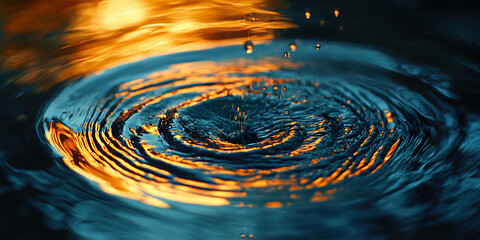 Wall Mural - 

Captivating Abstract Patterns in Gentle Water Ripples