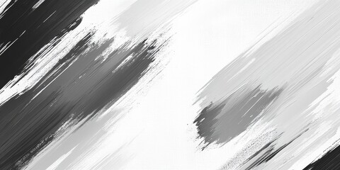 Wall Mural - an abstract background featuring soft black, white, and gray brush strokes with ample copy space