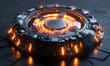 © Valentyna - Futuristic energy core with glowing elements and intricate design.