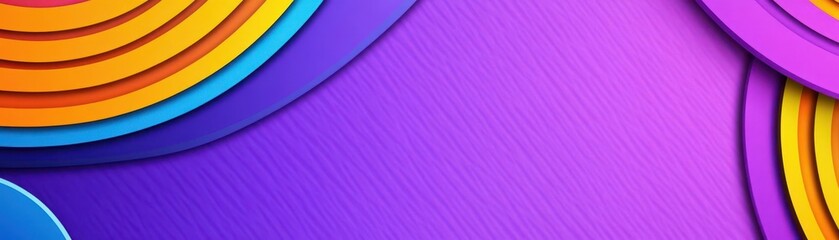 Aufkleber - Abstract purple background with a paper texture and geometric shapes The design is perfect for various creative projects