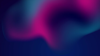 Aufkleber - Abstract blue and purple liquid wavy shapes futuristic background