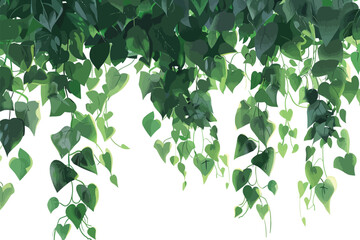 Wall Mural - ai-generated illustration of leaves