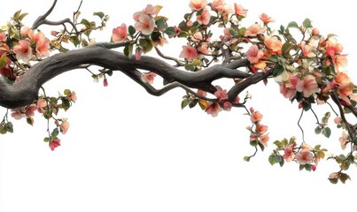 Tree branch flower Photo Overlays, Summer spring painted overlays, Photo art, png