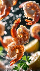 Wall Mural - delicious shrimp cooking inspiration