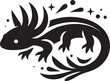 © Vector The King 1.0 - axolotl clip art vector, axolotl silhouette vector, axolotl vector illustration, axolotl logo vector, axolotl vector icon, axolotl silhouette vector isolated on white background full body