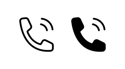 Wall Mural - phone vector icon. phone black icon. phone in modern flat design