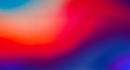 Fototapete - Vibrant colors blend in a smooth gradient, creating a blurry abstract background with a dreamy and artistic feel.
