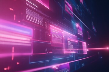 Wall Mural - Dynamic Digital Interface Design