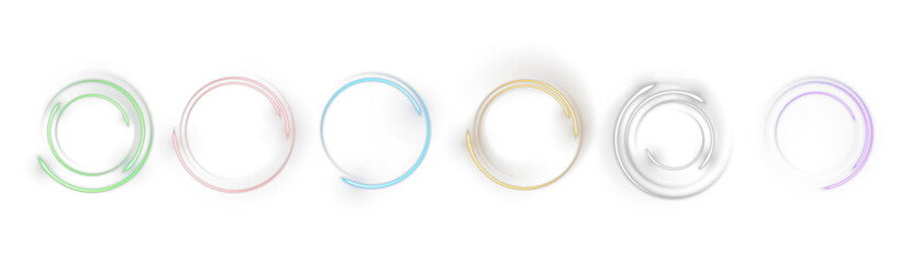 Wall Mural - png circle with neon line creating a circular frame and round portal. an abstract background featuri