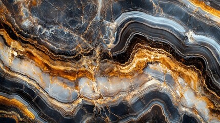 Aufkleber - Mesmerizing abstract patterns and textures of a natural agate geode with vibrant colors intricate swirls and organic formations