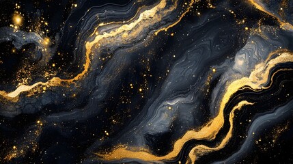 Poster - Mesmerizing cosmic explosion of vibrant watercolor textures with a dynamic luminous and ethereal energy