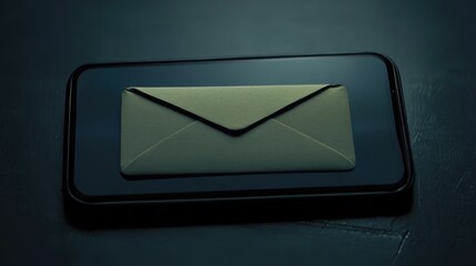 Business messaging app open on a sleek smartphone display.