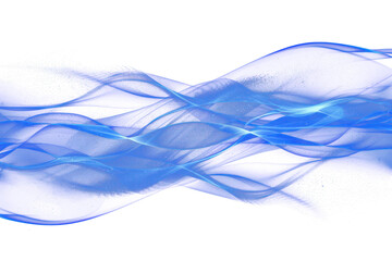 Wall Mural - png abstract blue wave backgrounds technology light.