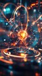 © niti - Hightech laboratory with quantum particle collider, futuristic experimental physics and AI concept