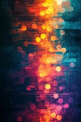 Wall Mural - vertical abstract colorful smoke swirling against a black background.