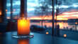 © muhammad gunawan - Candlelight cafe sunset view