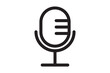 © Mr. 786 - Microphone icons set in black filled and stroke line style
