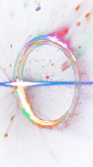 Wall Mural - png holographic flare light space illustration.
