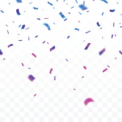 Wall Mural - colorful confetti celebrations design isolated on transparent background