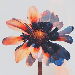 Leinwandbilder - Elegant floral background with delicate flowers, perfect for romantic, nature-inspired, or decorative designs.

