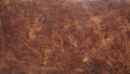 Aufkleber - distressed brown leather texture with natural grain and patina, ideal for background, vintage designs, upholstery, and crafts

