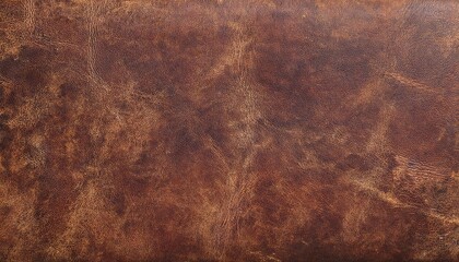 Aufkleber - distressed brown leather texture with natural grain and patina, ideal for background, vintage designs, upholstery, and crafts


