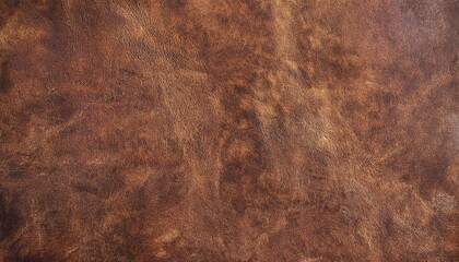 Aufkleber - distressed brown leather texture with natural grain and patina, ideal for background, vintage designs, upholstery, and crafts

