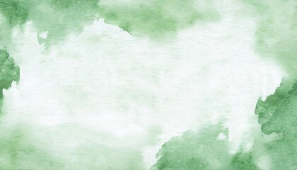 Aufkleber - soft green watercolor texture background with organic abstract wash, subtle brush strokes, and gentle artistic gradient