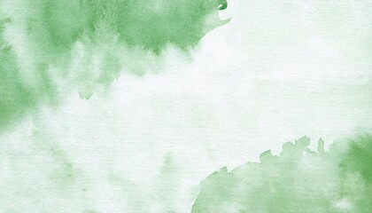 Aufkleber - soft green watercolor texture background with organic abstract wash, subtle brush strokes, and gentle artistic gradient