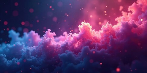 Shimmering wisps of vapor suspended in air with colorful diffraction, haze, diffraction, atmospheric optics