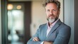 © sk.crafted - Thoughtful man with a beard reflecting on financial strategies and opportunities as a dedicated financial advisor