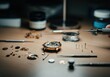 © Aliaksandr Barouski - Watchmaker repairing a vintage watch with intricate components and tools