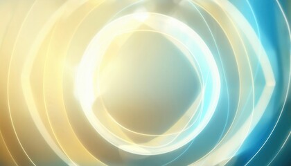 Leinwandbilder - abstract light wave background with soft golden and blue gradients, ideal for technology, innovation, or futuristic design concepts

